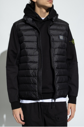 Stone Island Quilted vest with high neck