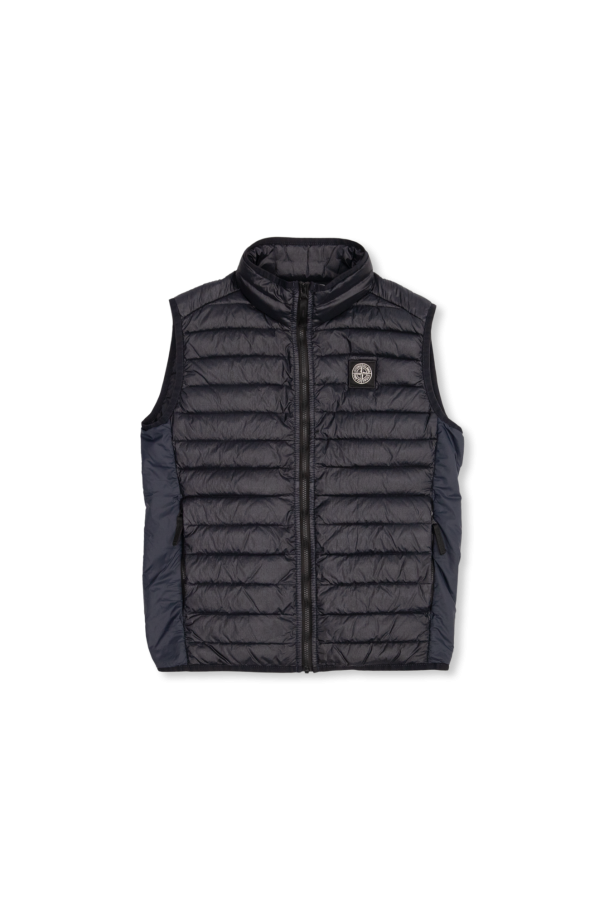 Quilted vest with logo od Stone Island Kids