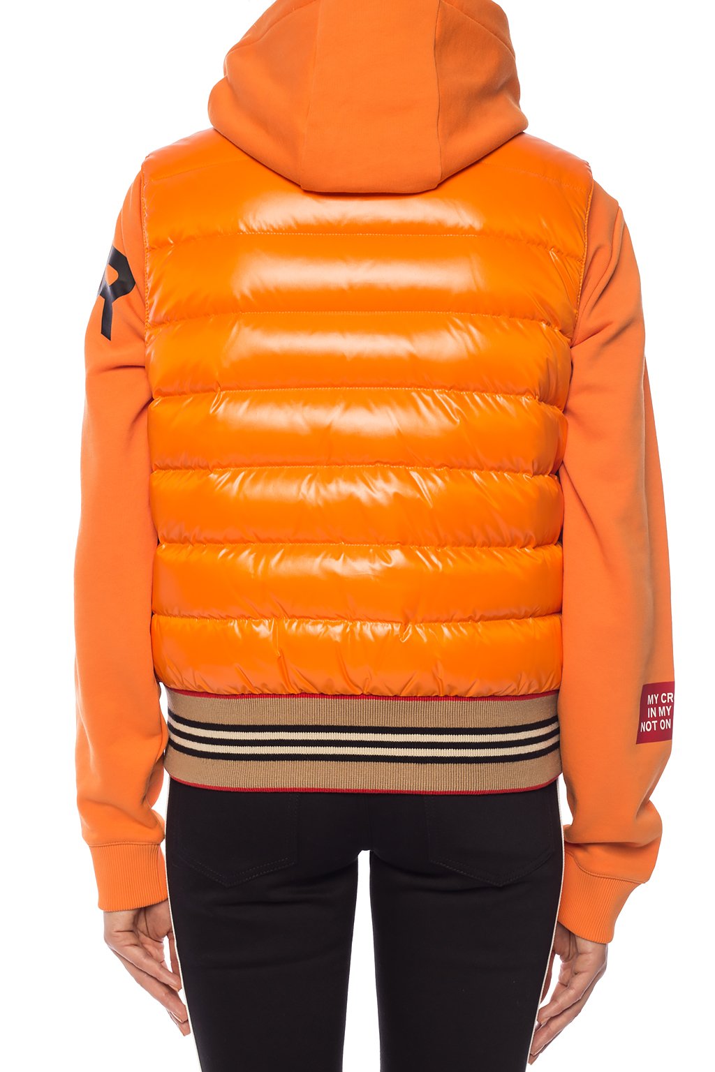 Orange Quilted down vest Burberry - Vitkac Canada