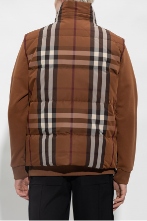 burberry checked ‘Dowling’ reversible vest