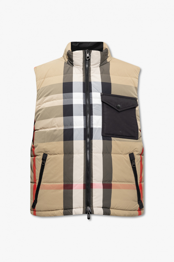 Burberry Brown ‘Romford’ reversible down vest