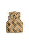 Burberry Kids beige Reversible hooded vest
