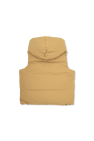 Burberry Kids beige Reversible hooded vest