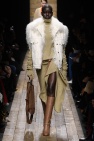 Michael Kors cream Faux fur trim dress