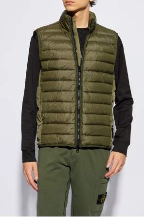 Stone Island Vest with a stand-up collar