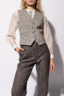 Tory Burch GREY Vest with silk back