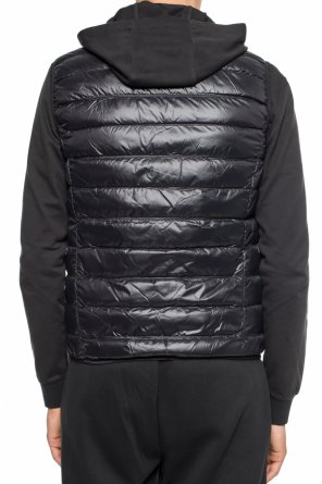 EA7 Emporio Armani Quilted vest with a logo
