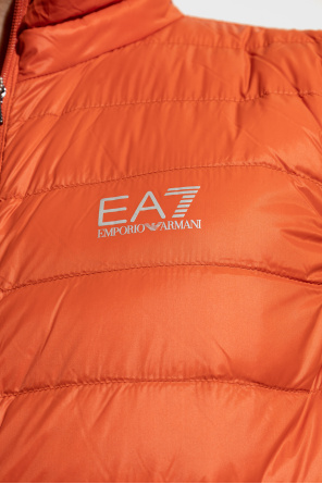 EA7 Emporio Armani Down vest with stand-up collar