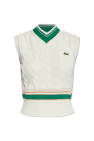 Lacoste cream Woolen Vest