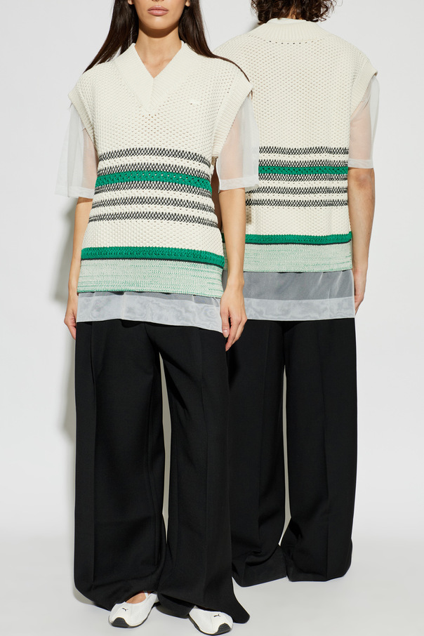 LACOSTE RUNWAY Vest with logo