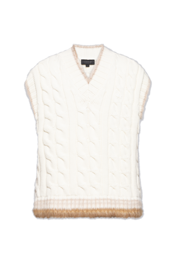 Vest with a decorative weave od LACOSTE RUNWAY