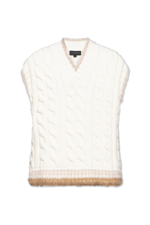 Vest with a decorative weave