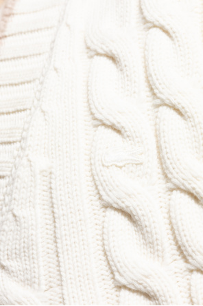 LACOSTE RUNWAY Vest with a decorative weave