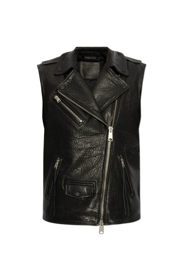 AllSaints Leather vest Billie