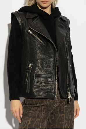 AllSaints Leather vest Billie