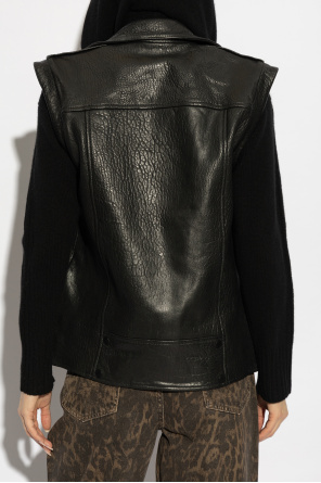 AllSaints Leather vest Billie