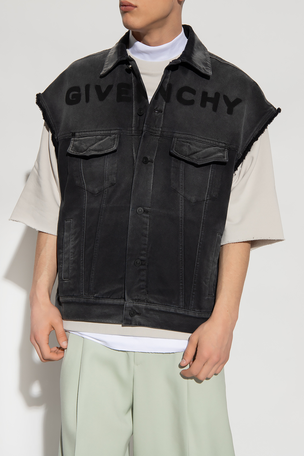 givenchy soleil Denim vest