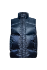 Woolrich NAVY BLUE Down Vest with Stand-up Collar