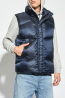 Woolrich NAVY BLUE Down Vest with Stand-up Collar
