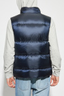 Woolrich NAVY BLUE Down Vest with Stand-up Collar