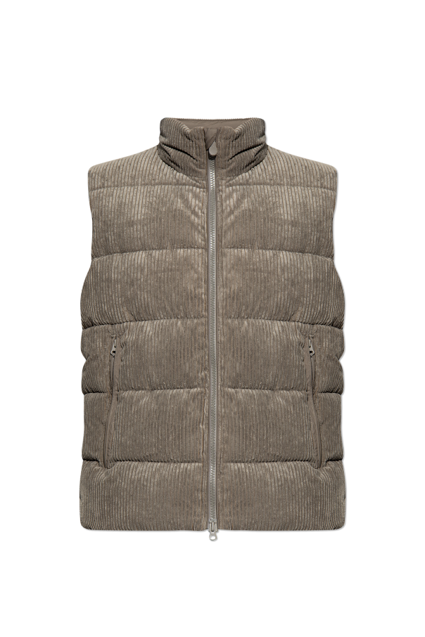 Knot Standard Grey Nylon Quilted Vest by Knot Standard