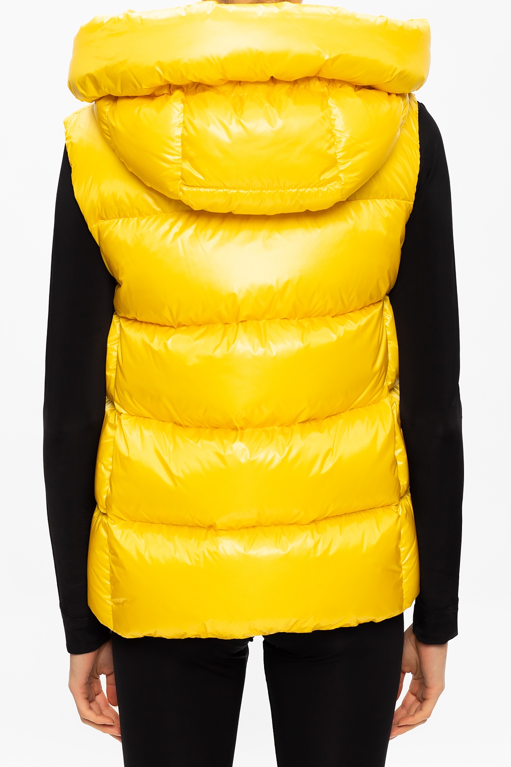 moncler yellow vest
