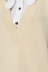 Samsøe Samsøe cream ‘Krista’ wool vest