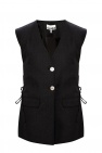 Ganni GREY Tie detail vest