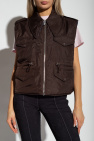 Ganni BROWN Reversible vest