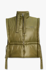 Ganni GREEN Vest with high neck