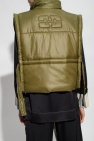 Ganni GREEN Vest with high neck