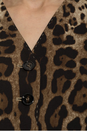 Dolce & Gabbana Wool vest with animal motif