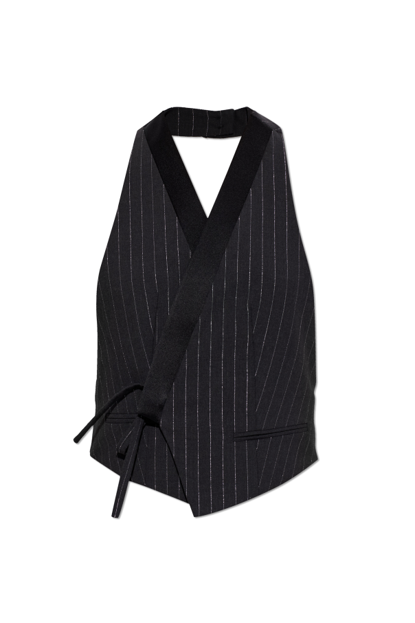 Kenzo Kamizelka z lureksową nicią