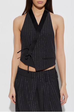 Kenzo Kamizelka z lureksową nicią