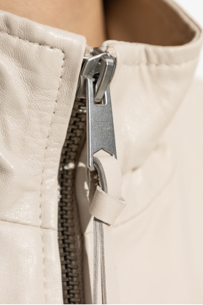 AllSaints Chaleco de cuero "Flor"