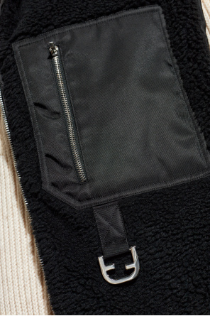 Fendi Fur vest with turtleneck