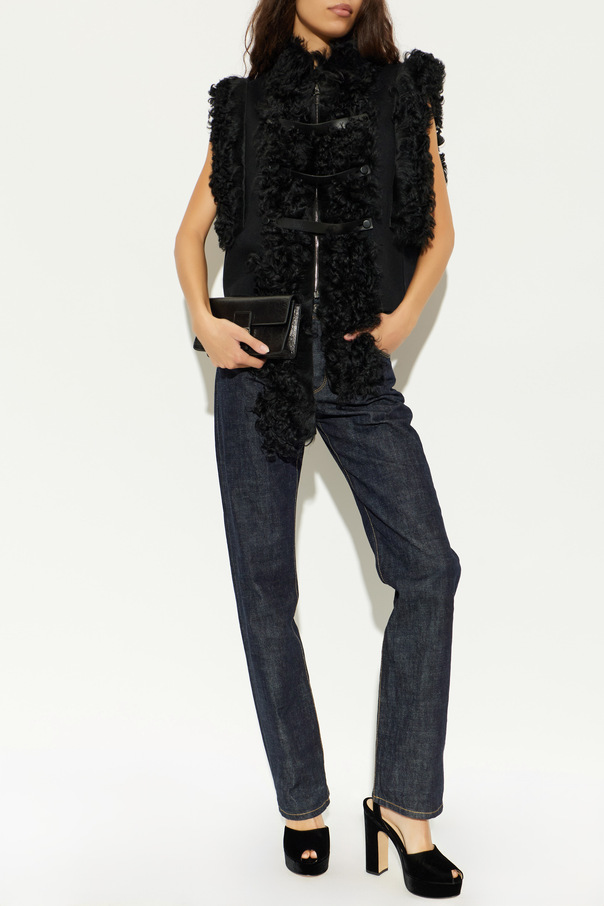 Fendi Wool Vest with Embellishments