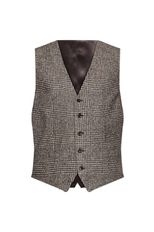 Checked pattern vest od Dolce & Gabbana
