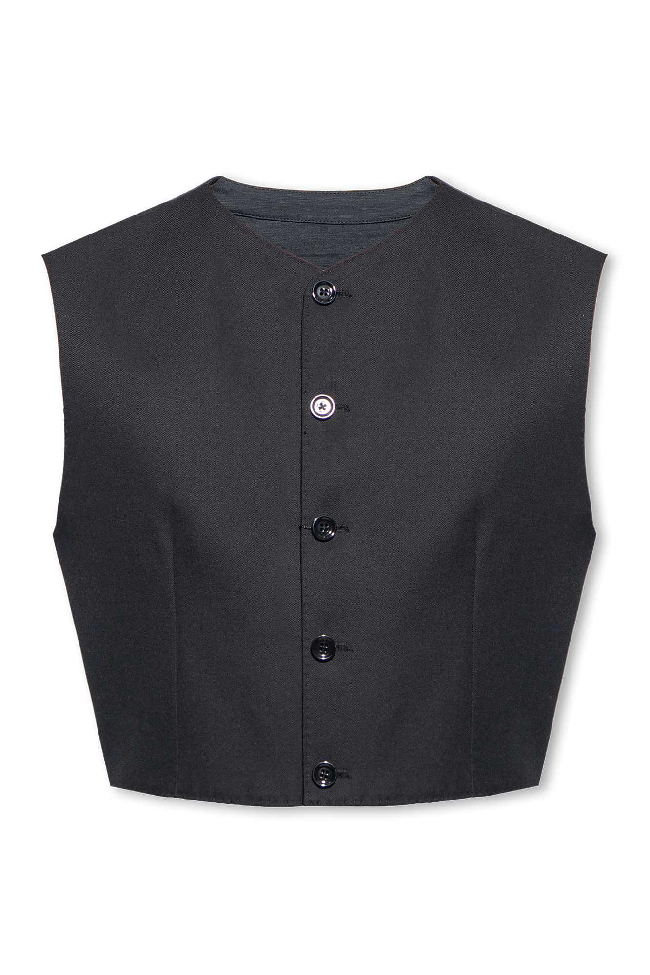 Dolce & Gabbana floral-print cropped bomber jacket Panelled vest