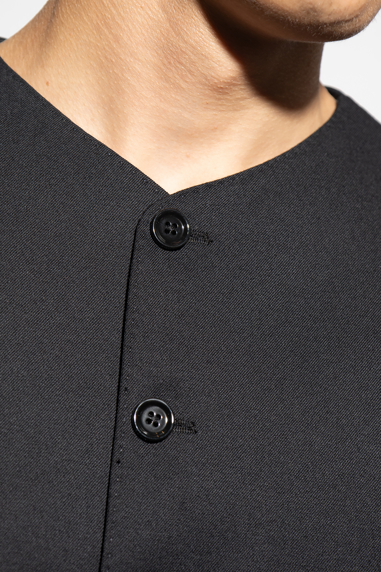 Bifold Black Leather With Dg Logo Dolce & Gabbana Man Panelled vest