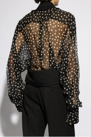 Dolce & Gabbana wrap V-neck floral printed dress Vest with open back