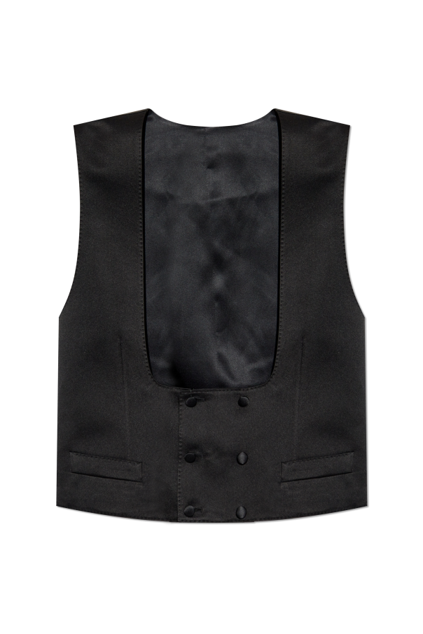 Dolce & Gabbana Silk tuxedo vest