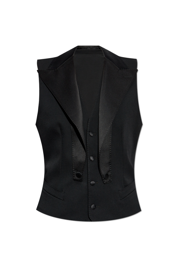 Dolce & Gabbana Waistcoat with satin inserts