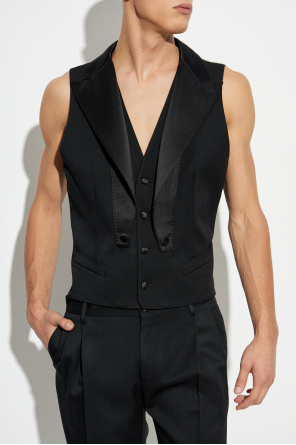 Dolce & Gabbana Waistcoat with satin inserts