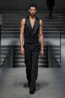 Dolce & Gabbana BLACK Vest with satin inserts