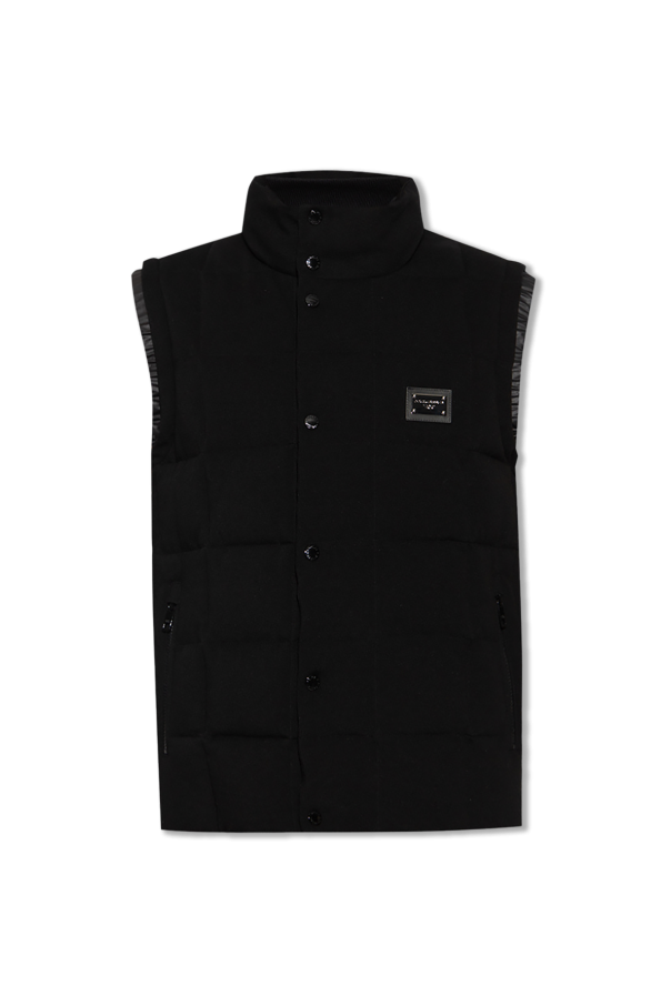 Dolce & Gabbana Quilted vest with logo