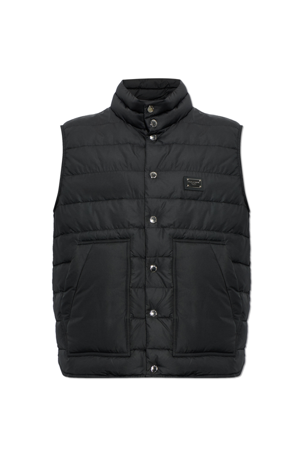Insulated vest with a stand-up collar od Dolce & Gabbana