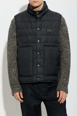 Dolce & Gabbana Insulated vest with a stand-up collar