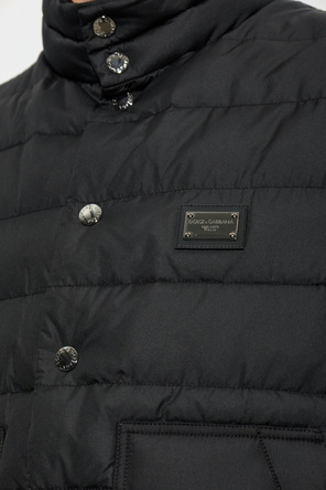 Dolce & Gabbana Insulated vest with a stand-up collar