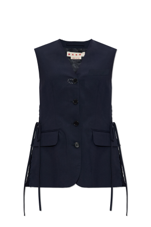 Vest with a vintage effect